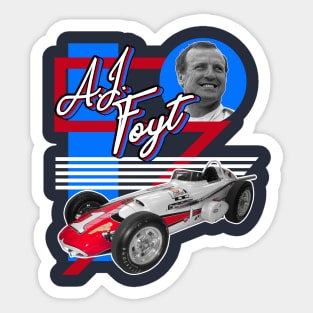 AJ Foyt ))(( Indy Car Racing Legend Tribute Sticker